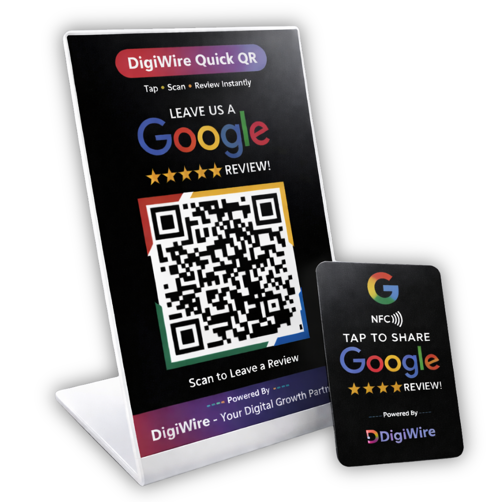 Digiwire Quick Review QR & NFC Card